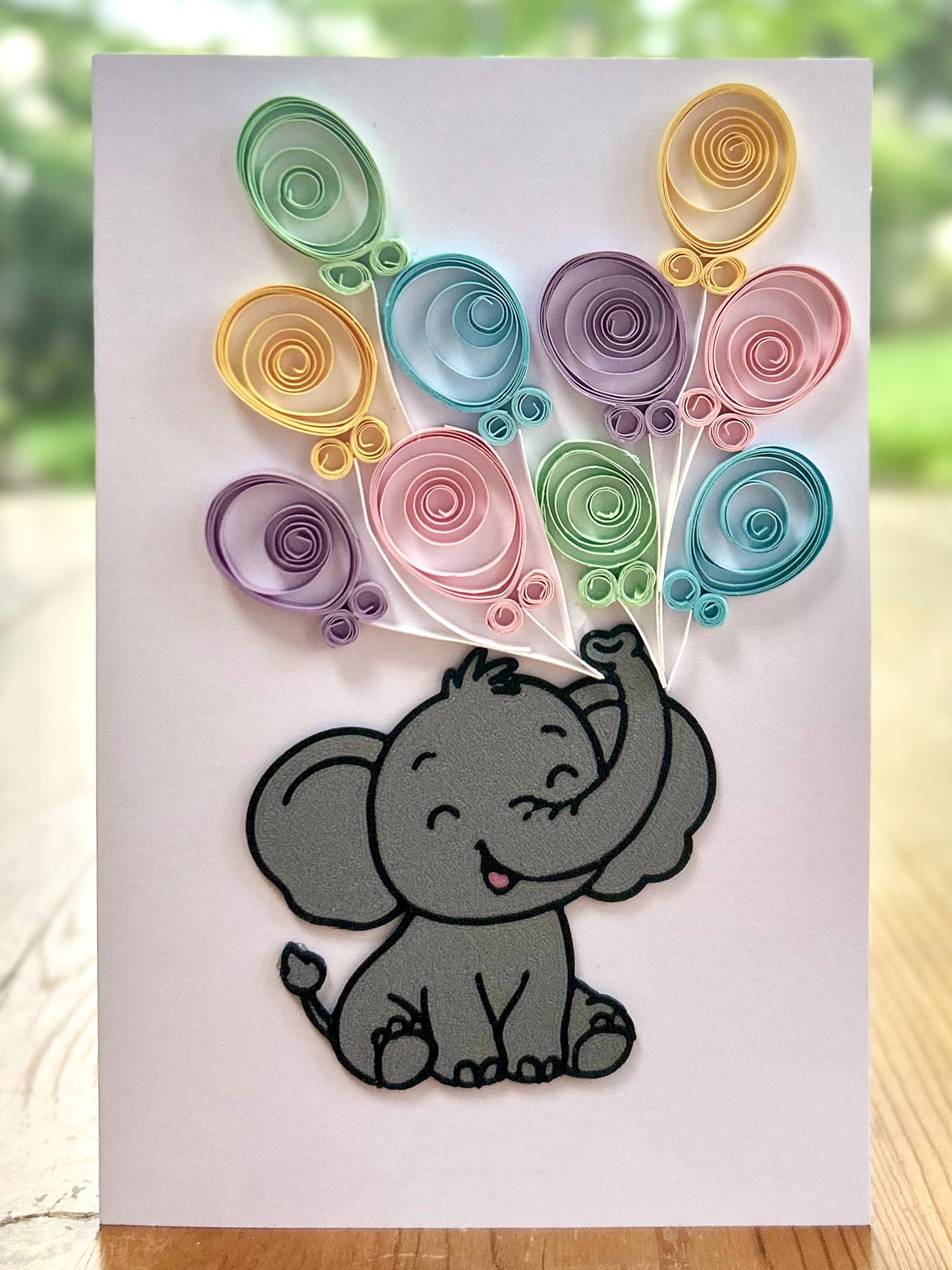 Blank Greeting Card - Elephant 1