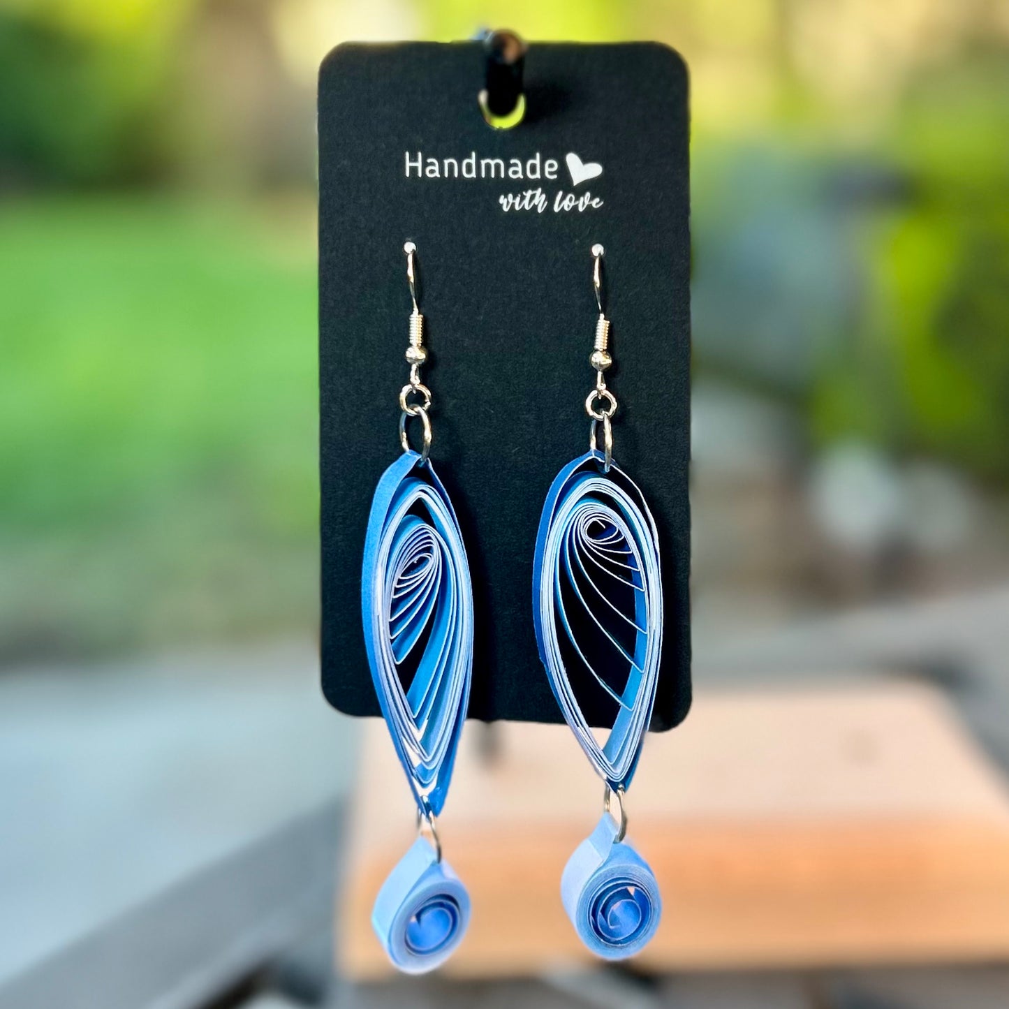 Drop Earrings - Blue