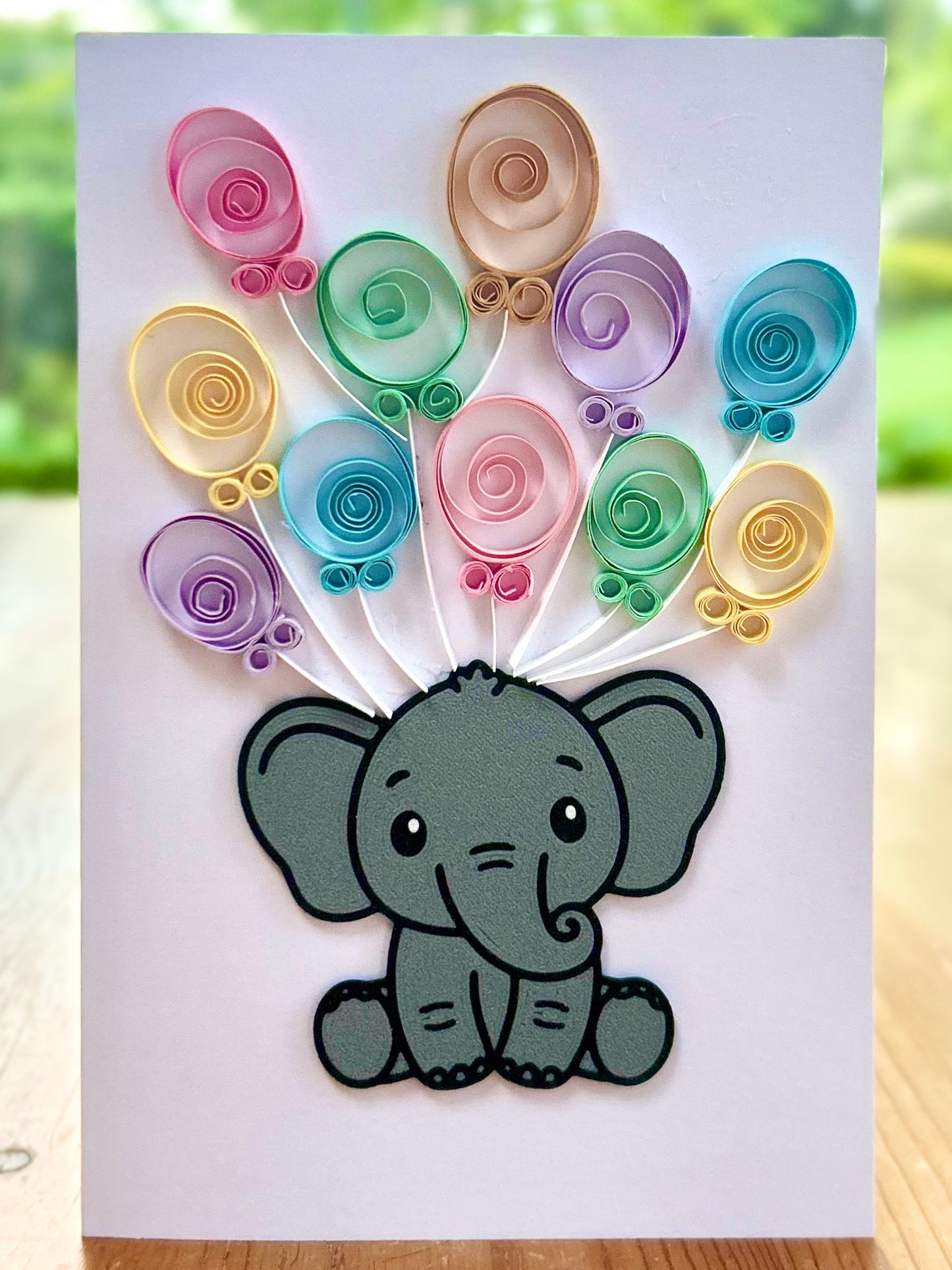 Blank Greeting Card - Elephant 2