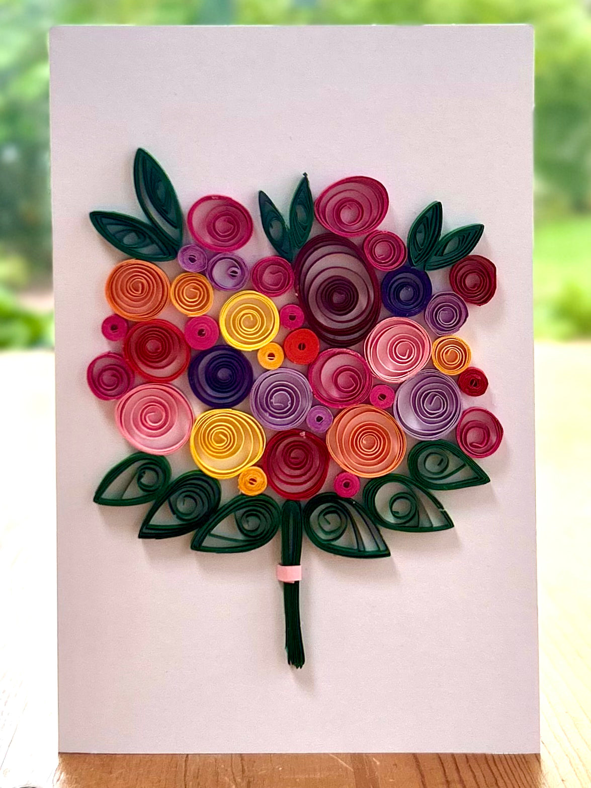 Blank Greeting Card - Flower Bouquet
