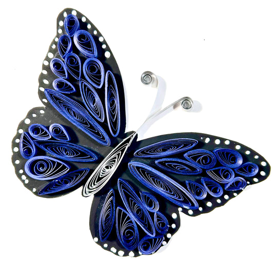 Butterfly (Paper Quilled) - Indigo