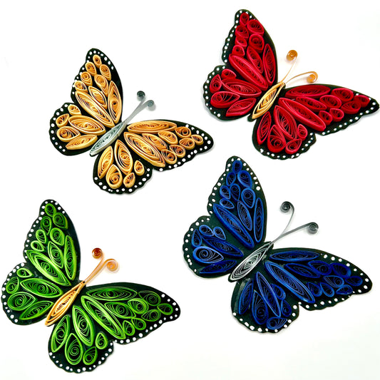 Butterfly (Paper Quilled) - Set of 4