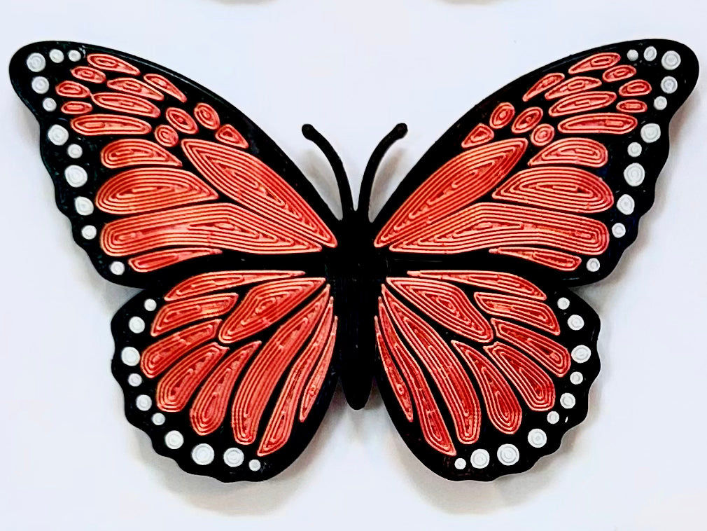 Butterfly (Plastic Quilled) - Amber