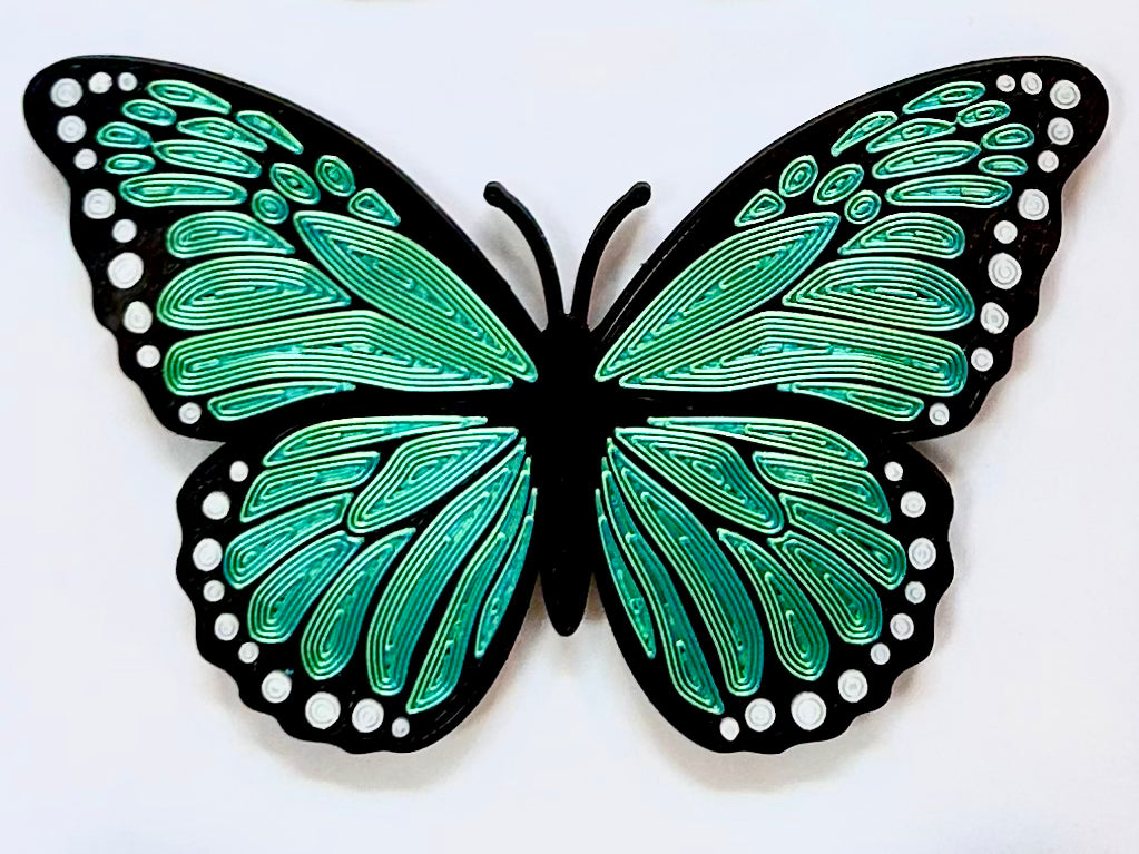 Butterfly (Plastic Quilled) - Emerald