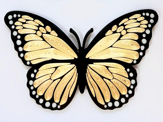 Butterfly (Plastic Quilled) - Citrine